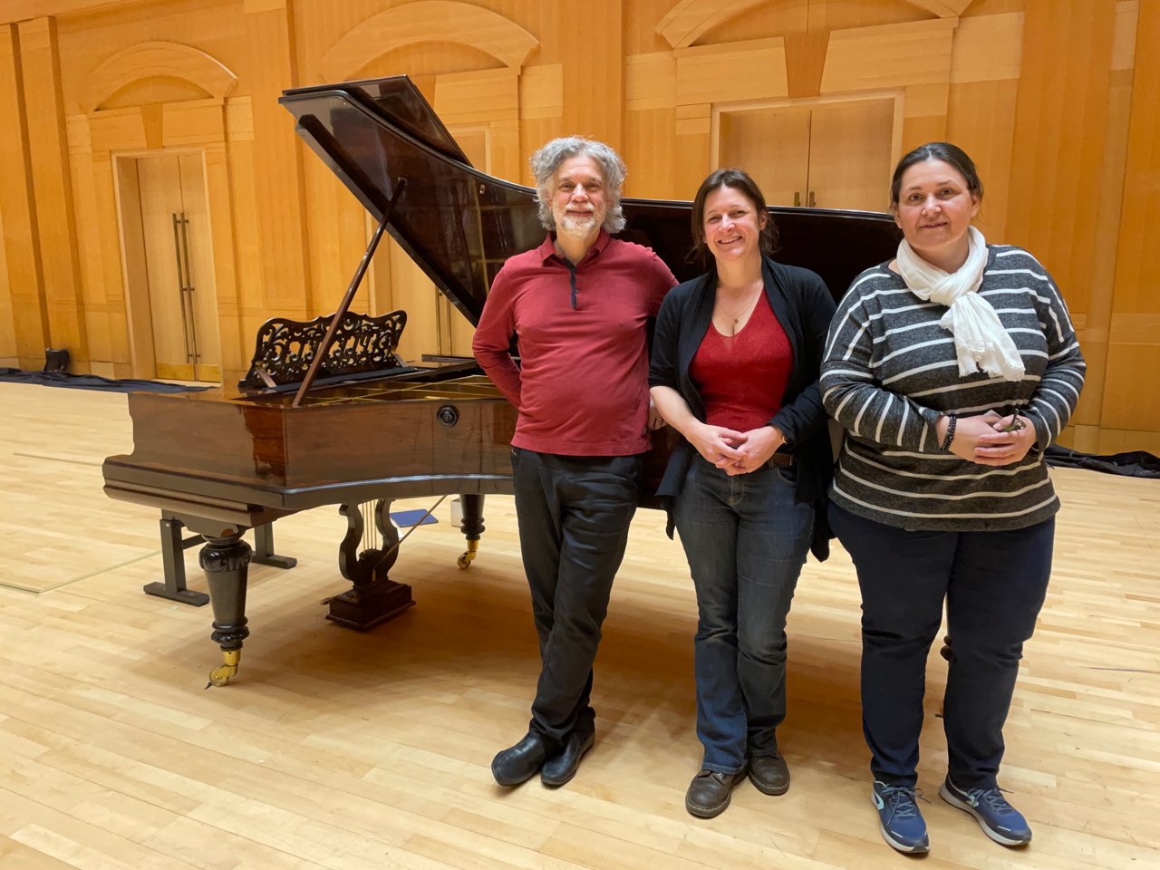 François Frédéric Guy, Marion Lainé, Sylvie Fouanon, enregistrement Pleyel Concert 1905 Chopin Arsenal de Metz