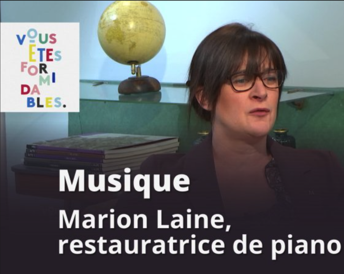 Marion Lainé, restauratrice de pianos